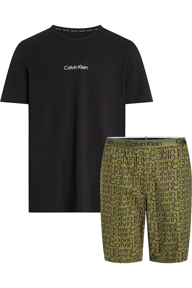 S/S SHORT SET Erkek Siyah Eşofman Takımı - 1