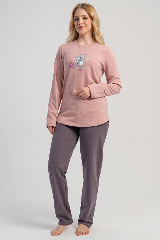 Cotton Women's Long Sleeve Pajama Set, 504002