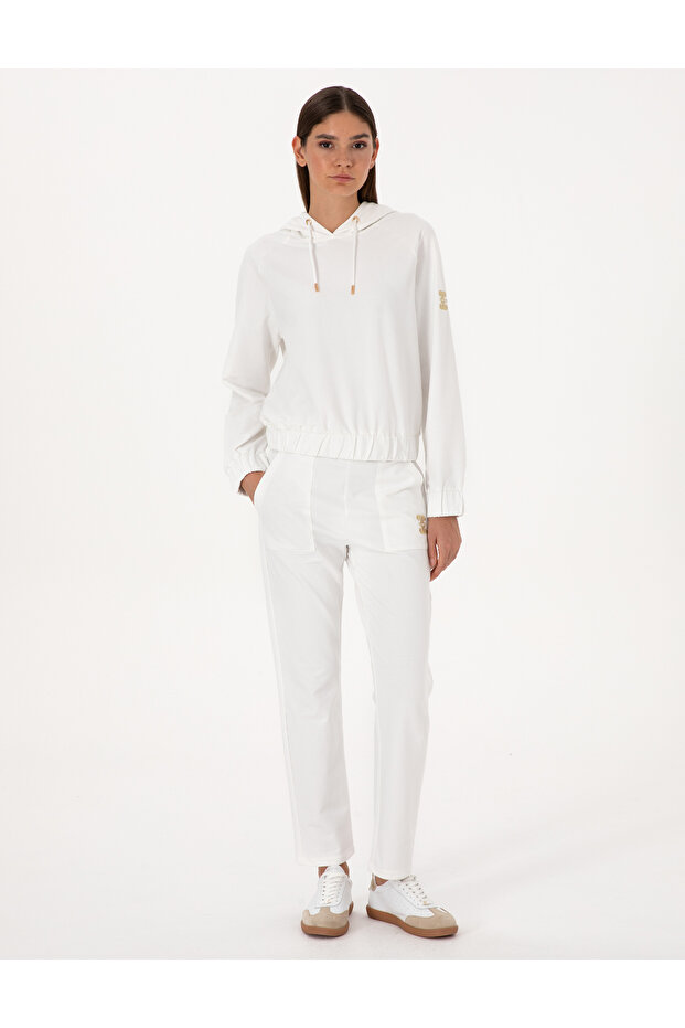 Ecru Cargo Fit Sweatpants 50312233-Vr019