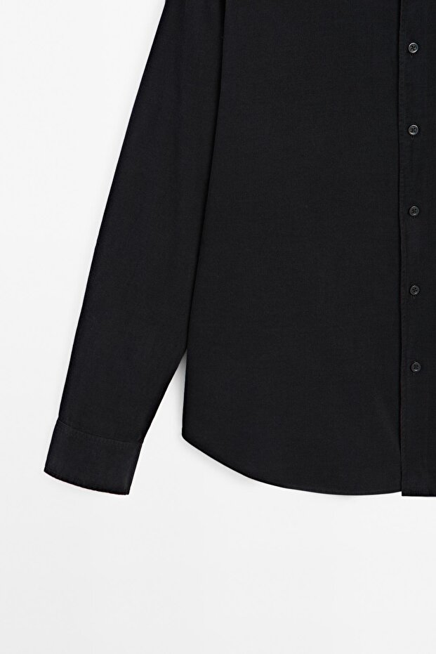 Regular fit micro corduroy shirt - 3