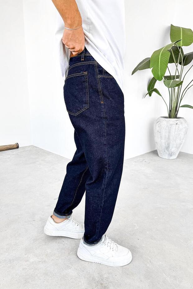 بنطال جينز أصلي أساسي عادي باللون الأزرق - 2