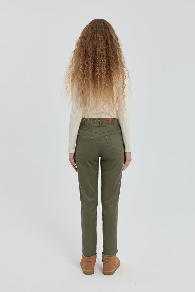 Dar Paça Pantolon Haki - 4