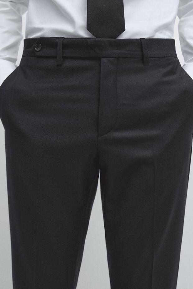 100% wool flannel trousers - 3