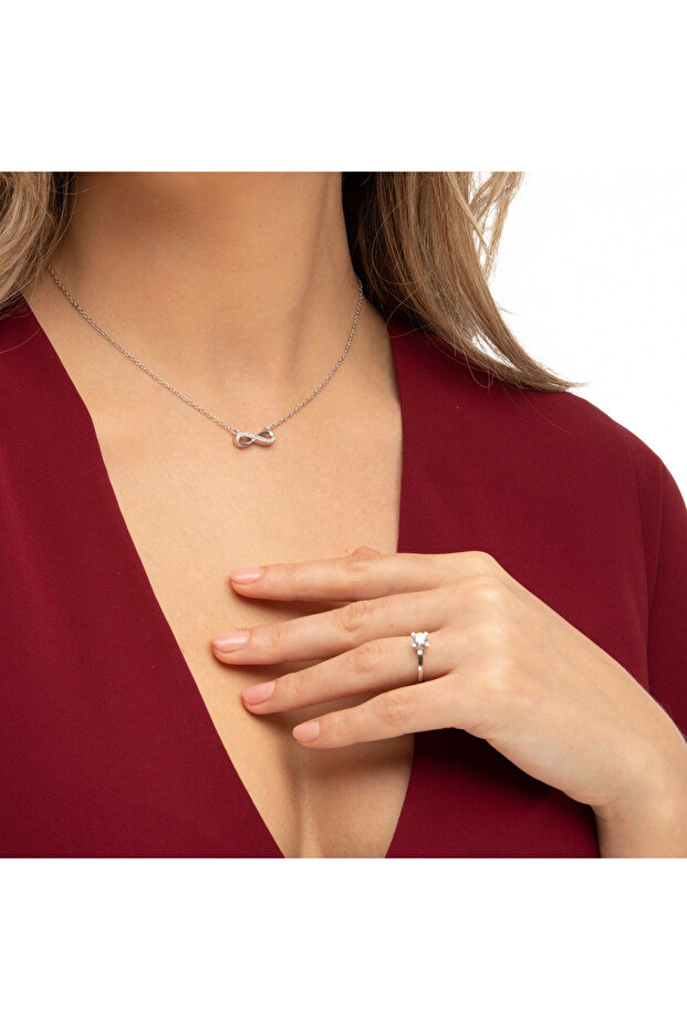 Colier Argint Infinity Love - 2