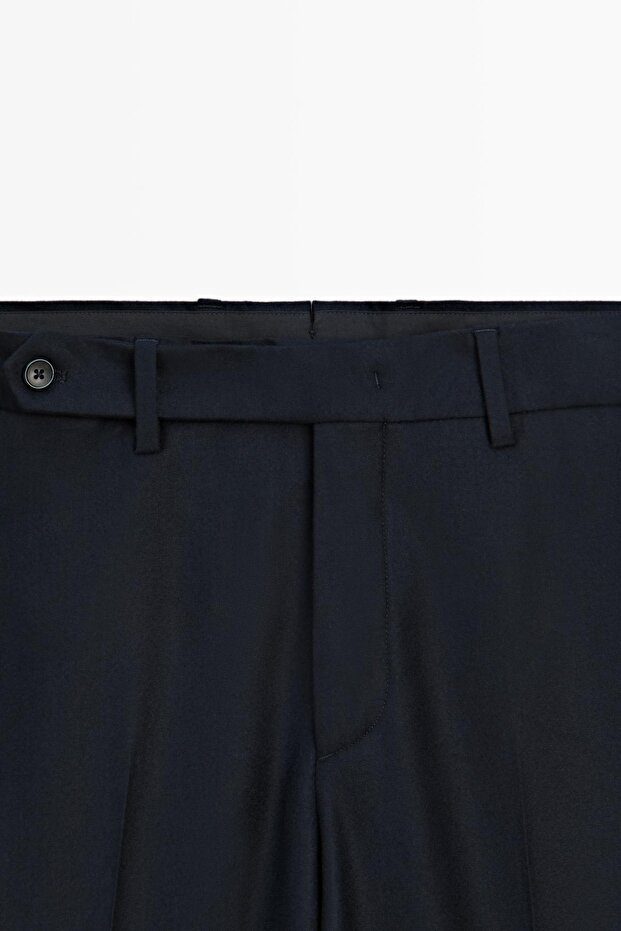 100% wool flannel trousers - 6