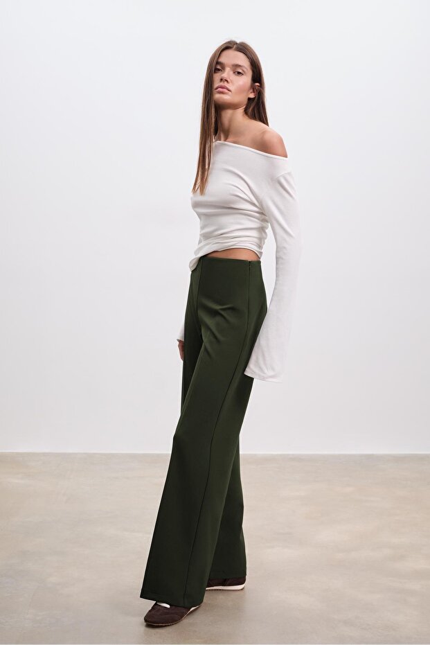 Dökümlü pantolon - 1