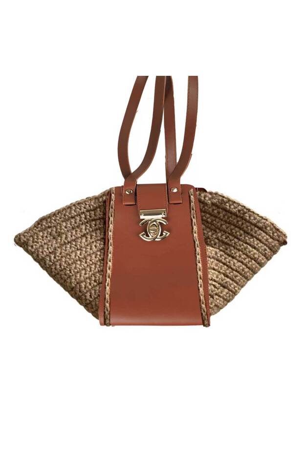 Medium Bellows Bag Set Bymn Model - Beige - 2