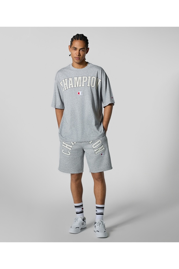 Street Varsity Bermuda Gray Men's Shorts - 221206-Em021