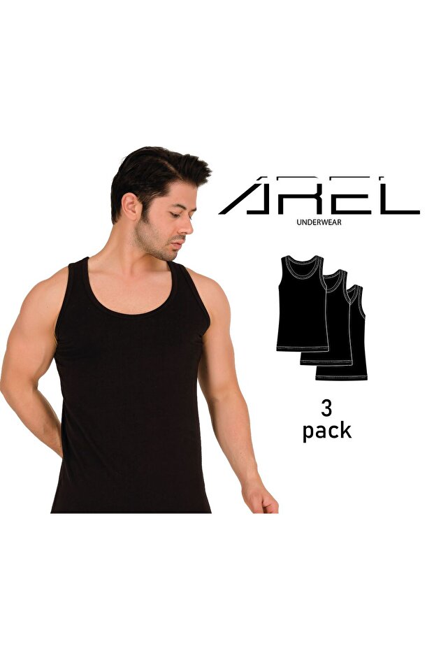 Men's Tank Top - Pack of 3 - Quality Cotton Fabric