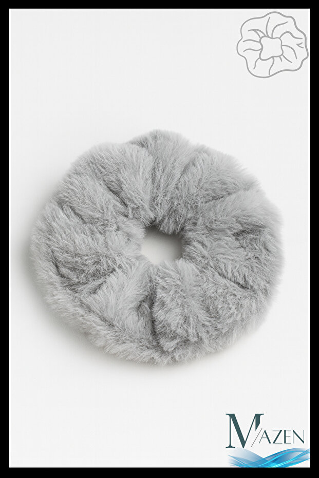 Plush Rubber Buckle | Soft Velvet Look | Women's Hair Accessory | Scrunchie