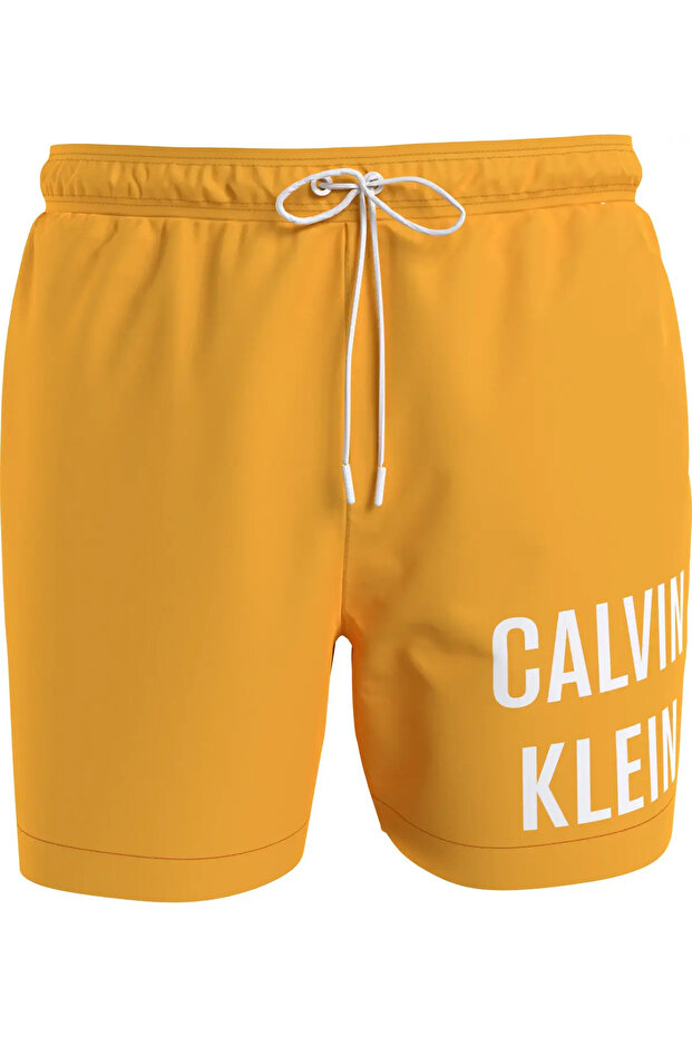 MEDIUM DRAWSTRING Erkek Turuncu Deniz Şortu - 1