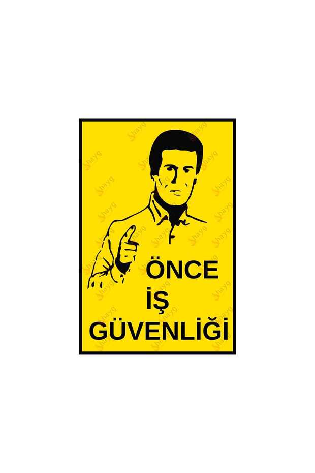 First of All, Work Safety Warning Sign – Uv Printed Dekota Sign 20X30 cm