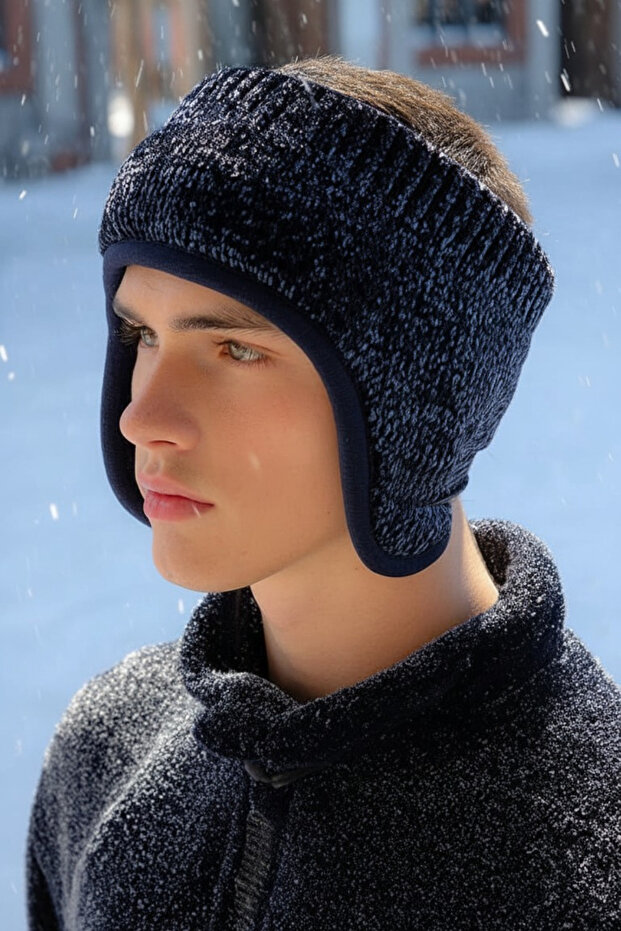 Men's Warm Velvet Inside Fleece Headband Bandana