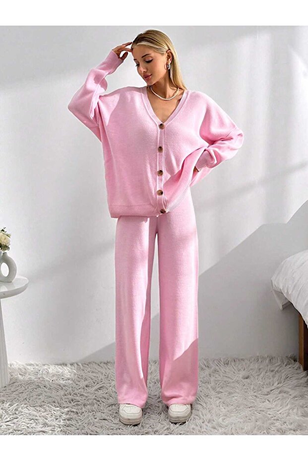 Basic Cardigan Pants Bottom-Upper Set - 2