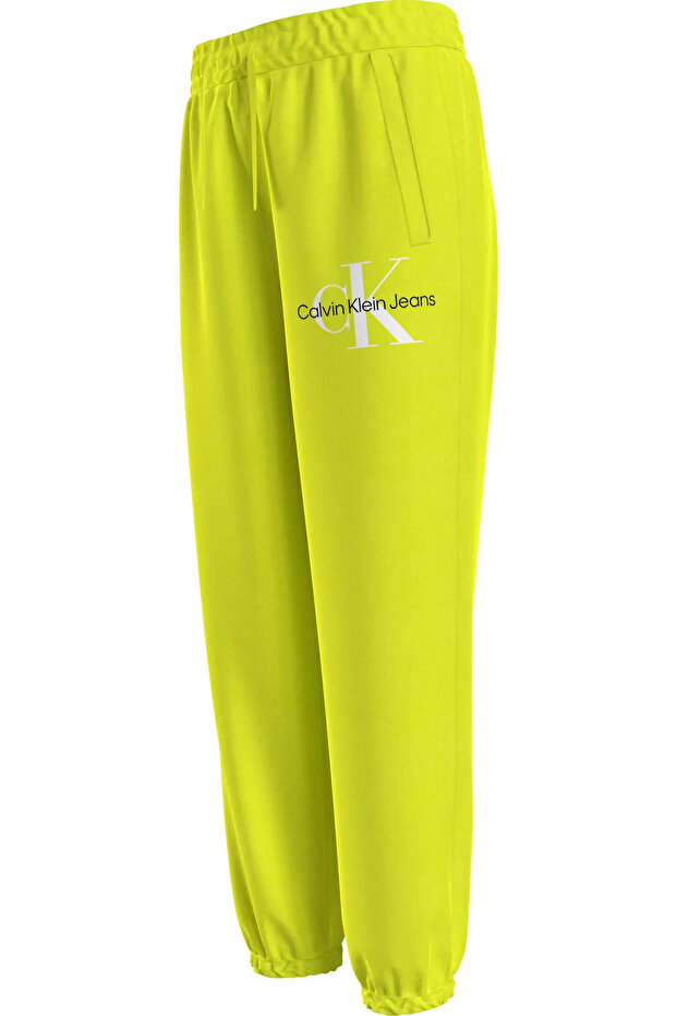 GLOW IN THE DARK LOG Erkek Sarı Eşofman Altı - 5