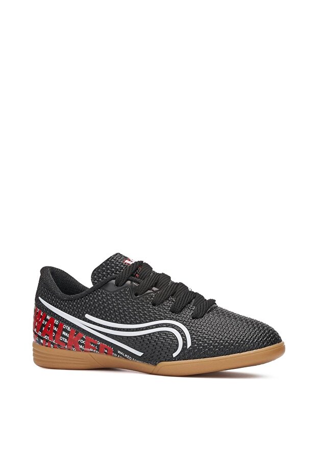233 boys' black/white futsal shoes