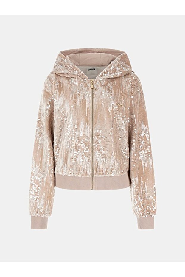 Sequins Kadın Aktif Sweatshirt - 1
