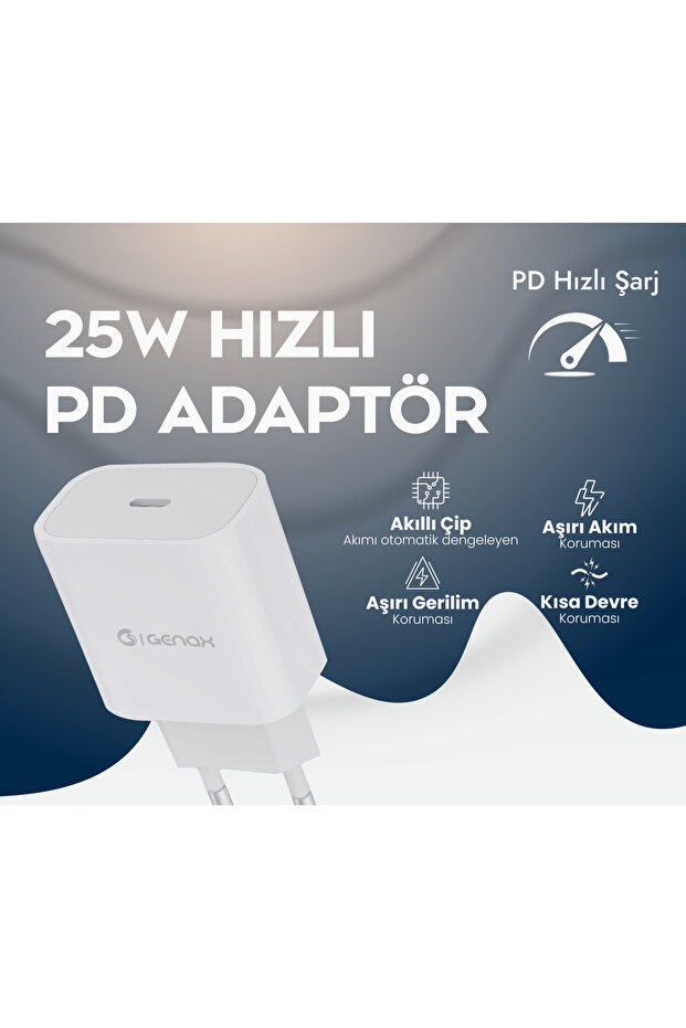 Samsung Galaxy S20 FE / S20 Ultra / S24 Plus / S24 Ultra uyumlu PD 25W Hızlı Şarj Adaptörü - 2