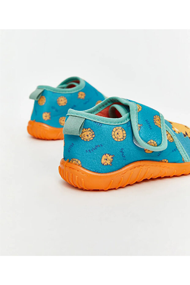 LCW STEPSYeşil Baskılı Erkek Bebek Panduf - 5