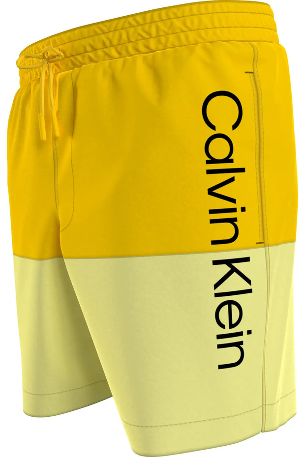MEDIUM DRAWSTRING Erkek Sarı Deniz Şortu - 3
