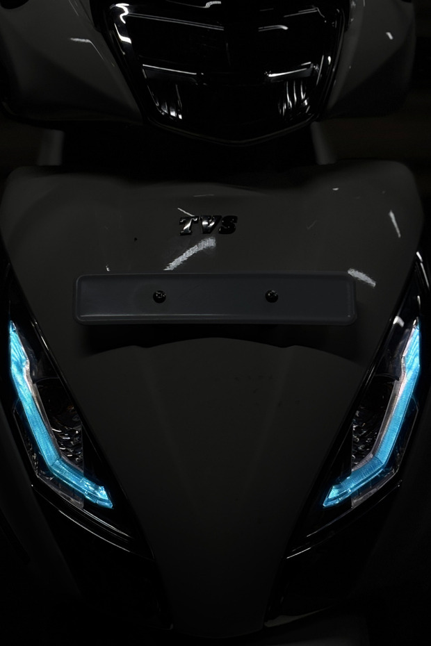 Headlight Design Sticker Set (Right and Left) Compatible with Daytime Running Lights for Tvs Jupiter 125 - 1