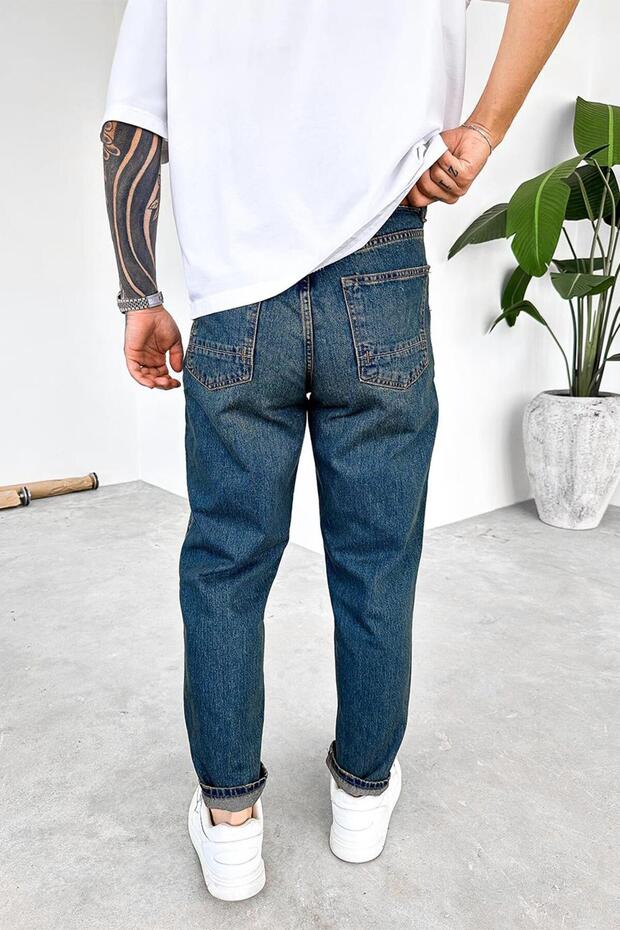 Αντίκα Μπλε Παντελόνι Basic Premium Regular - 3