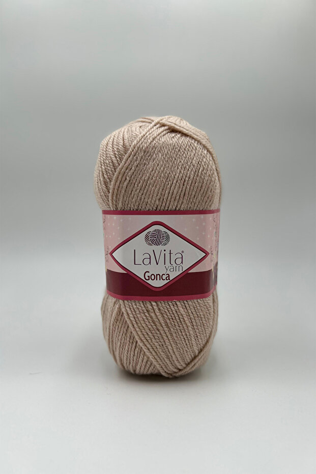 Gonca Hand Knitting Yarn 100% Acrylic 100Gr (1036 Medium Beige)
