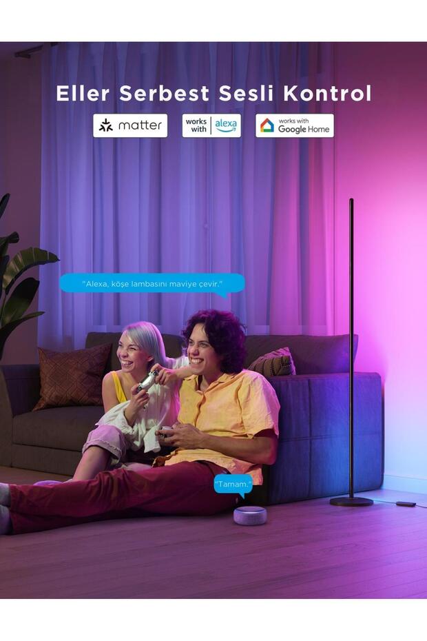 Basic Akıllı Köşe Lambası Lite - Siyah - 8