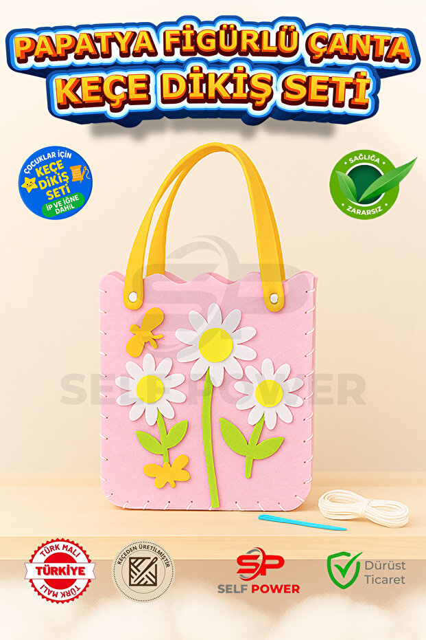 Educational Sewing Starter Kit - Educational Productive Set, Felt Material, Easy and Fun Handicraft & Gift