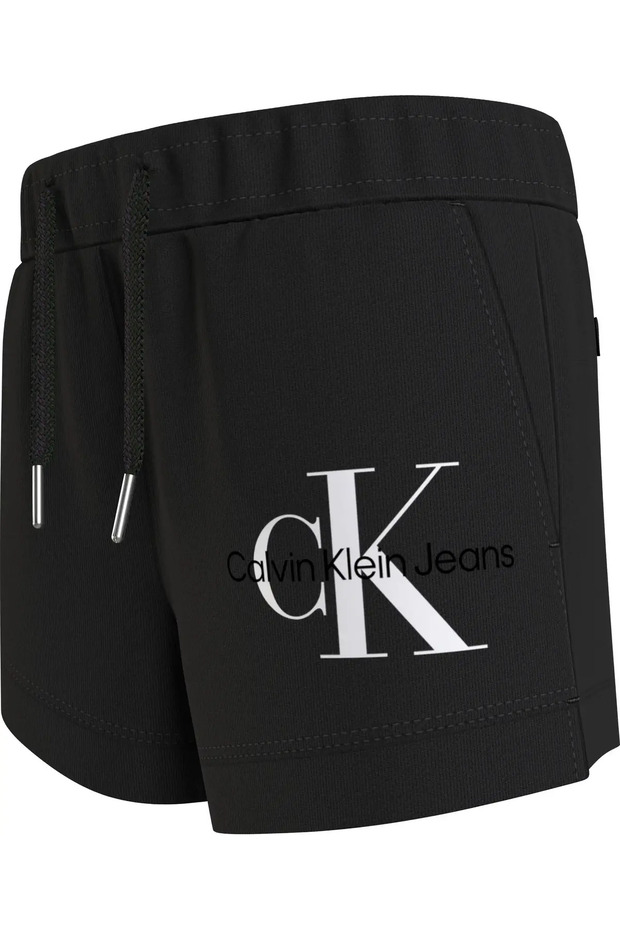 REFLECTIVE MONOGRAM Kadın Siyah Şort - 4