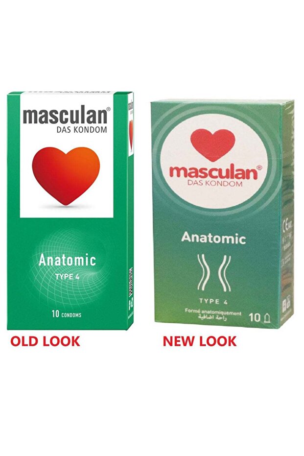 مجموعة واقيات ذكرية تشريحية من النوع 4، مكونة من 10 قطع - 1