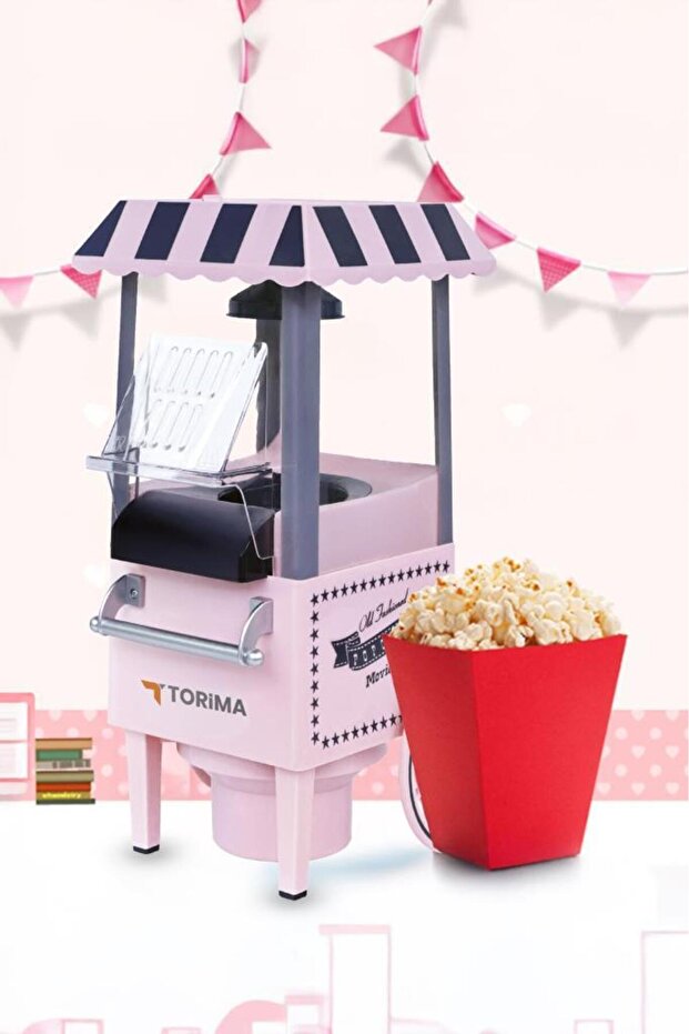 Tpm-01 Pembe Yağsız Mısır Patlatma Popcorn Makinesi - 4