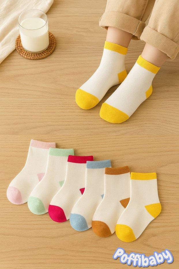 6 Pairs of Cotton Children's Socks