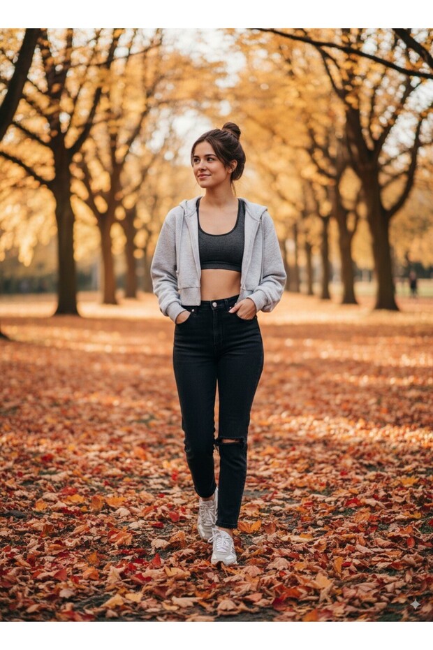 سترة نسائية قصيرة ناعمة بثلاثة خيوط - 5