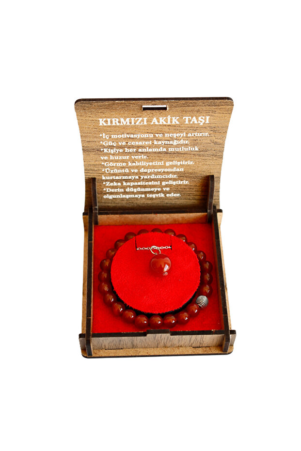 Red Agate Natural Stone Bracelet – Energy Balancing, Stylish and Original Design