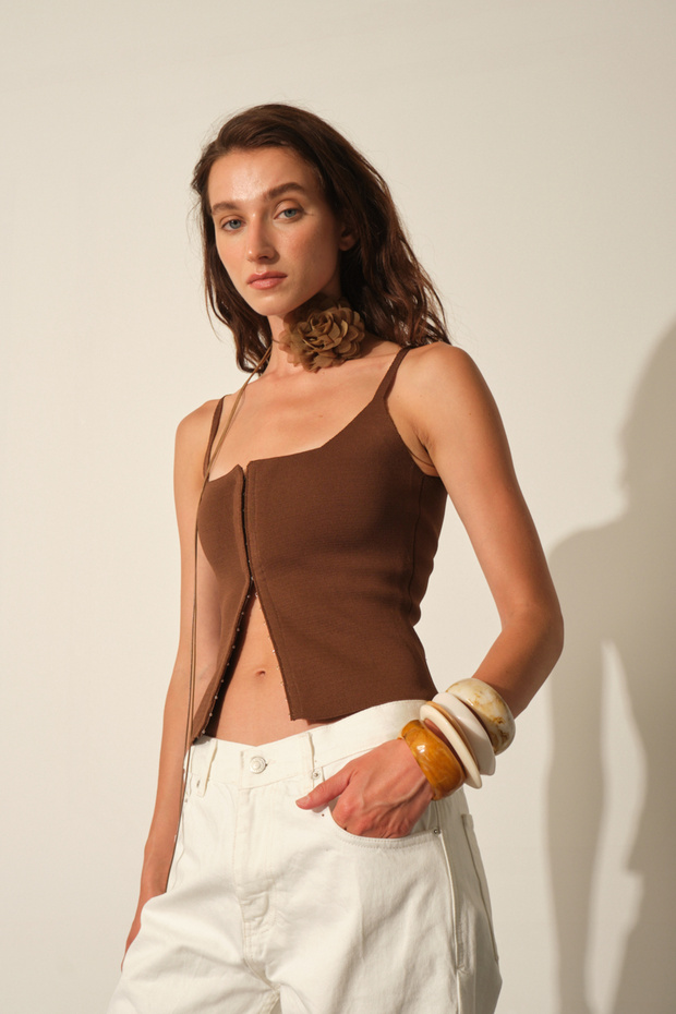 Triko Agraflı Korse - 5