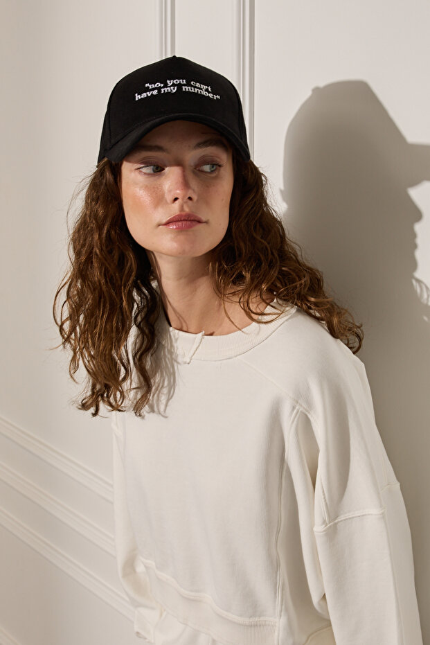 Yıkamalı Kısa Sweatshirt - 3