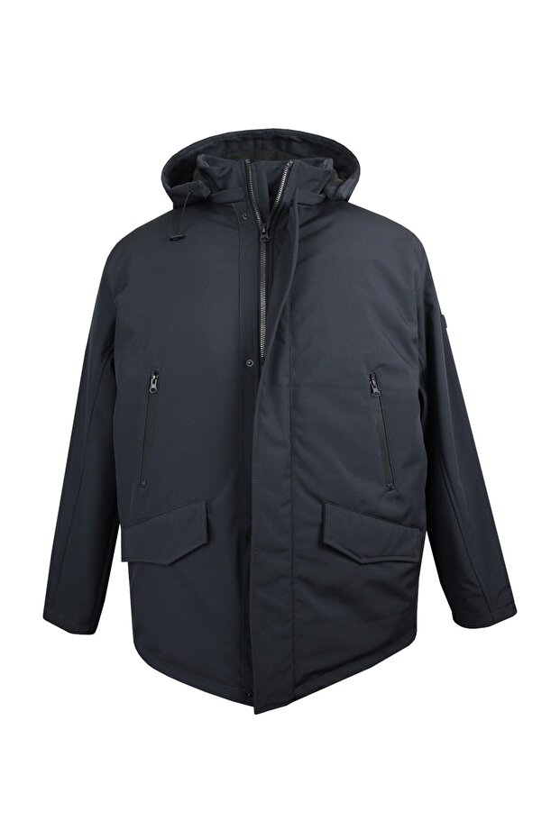 Large Size Padded Softshell Coat (Loose Comfortable Fit)