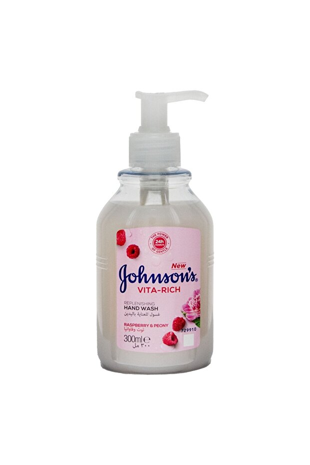 Johnson's Vita-Rich Raspberry & Peony Replenishing Hand Wash 300 ml