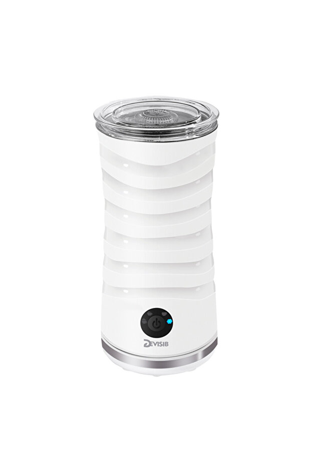 EU WHITE DEVISIB 4 in 1 Automatic Milk Frother Electric Hot and Cold for Making Latte Cappuccino Cof