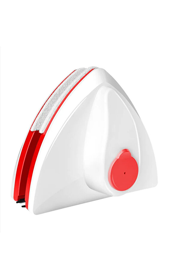 Red 8-15mm Magnetic Glass Window Cleaner Brush Double-layer Automatic Water Discharge Wiper Window B