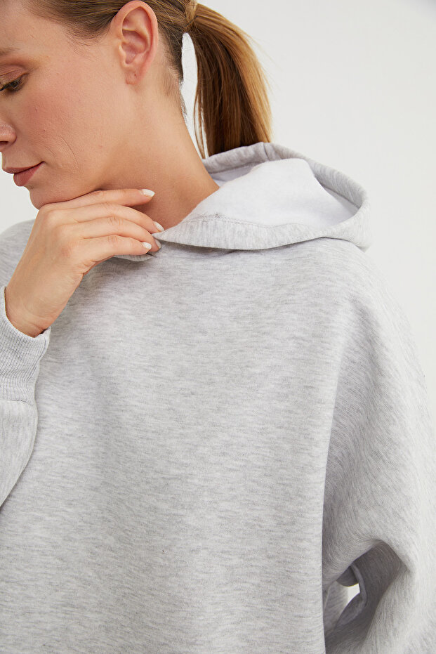 3 İplik Basic Kapüşonlu Jogger Eşofman Takımı - 6