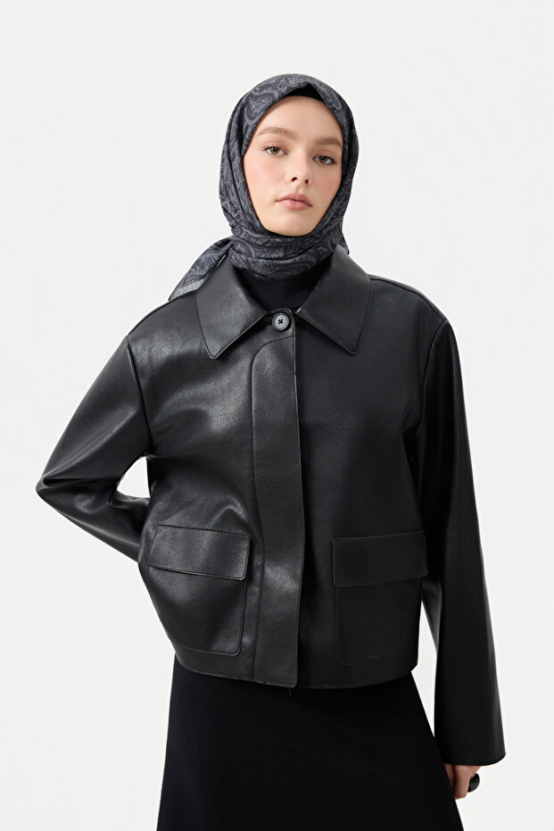 Pamuk Eşarp Magic Siyah - 3