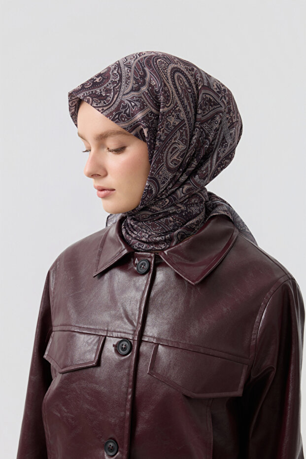 Pamuk Eşarp Magic Mürdüm - 3