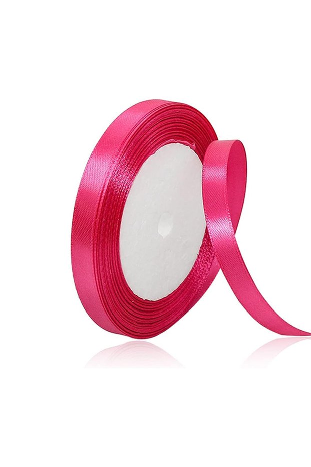 12mm Satin Ribbon - 25 Yards Length - Dark Pink