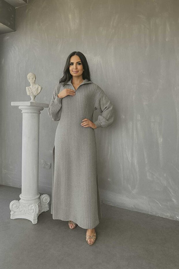 Women's Zippered Long Knitwear Set