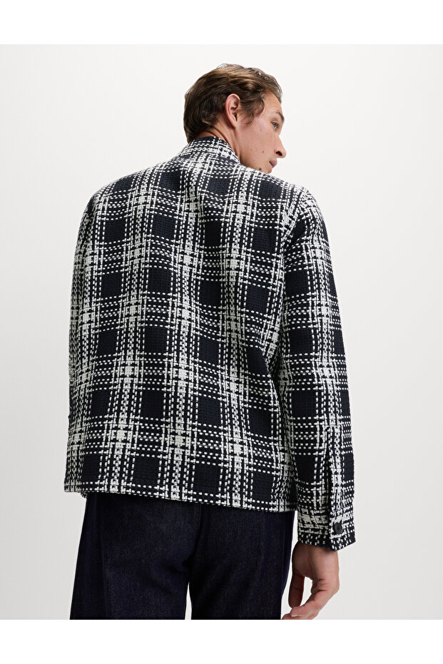 Ekoseli Gömlek Ceket - 7