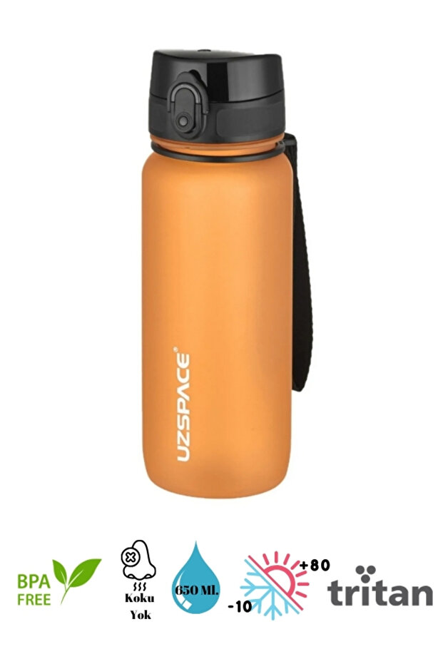 Uzspace Soft Touch Tritan Water Bottle - 650ml