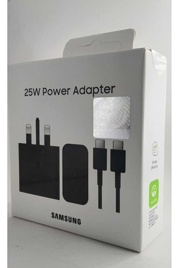 شاحن سريع بقوة 25 وات متوافق مع قابس USB C وكابل شاحن بطول 1.2 متر - 1