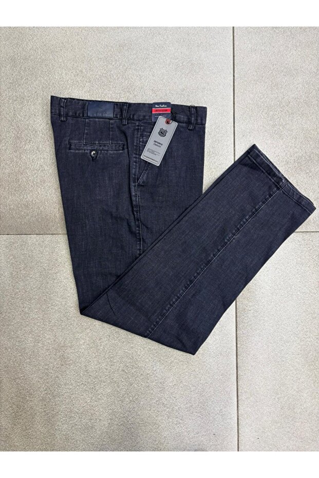 DESIGN PAMUK KOT KLASIK YANDA CEPLİ GENİŞ PAÇA - 1